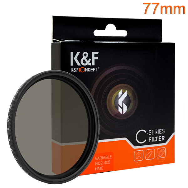 KandF 77mm Variable ND Filter ND2-400 Product Image | KF01.1405