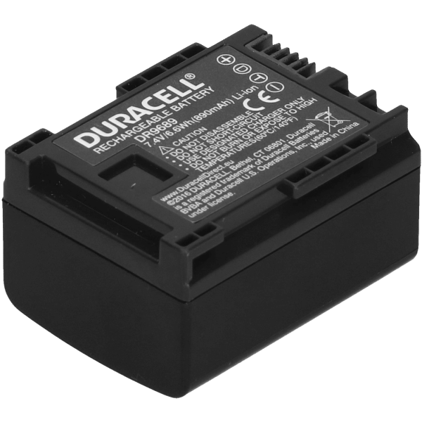 Canon BP-808 Camera Battery by Duracell Back View | DR9689