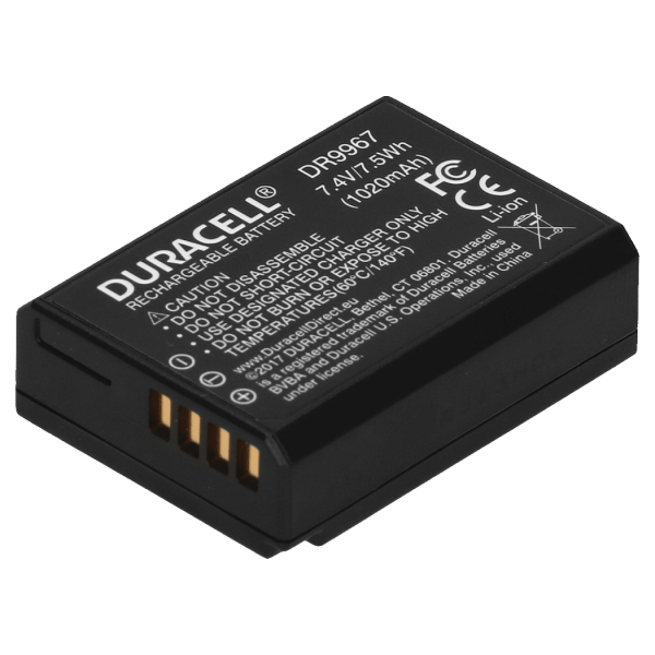 Canon LP-E10 Camera Battery by Duracell Back View | DR9967