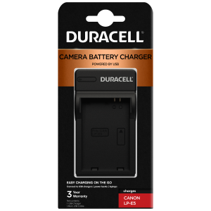 Charger for Canon LP-E5 Battery by Duracell in Packaging | DRC5906