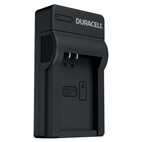 Charger for Canon LP-E12 Battery by Duracell Isometric View | DRC5911