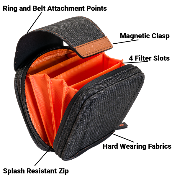 KandF 4 Slot Premium Filter Pouch Features | KF13.117