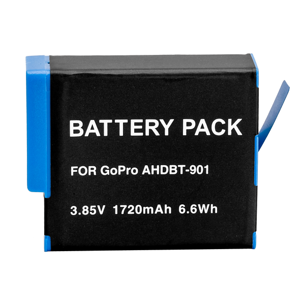 Replacment GoPro Battery 9/10/11 Front View | 2-Power