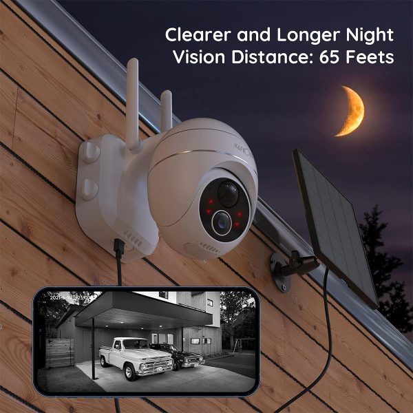 KandF Superb Quality Wireless Security Camera, Motorized & Solar with night vision | GW50.0039