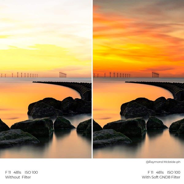 KandF X-PRO Graduated Filters in a 10x15cm frame Before and After Image | Generic