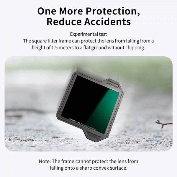 KandF X-Pro Protective Filter Frame Square 10x10cm Benefits Image | KF31.038