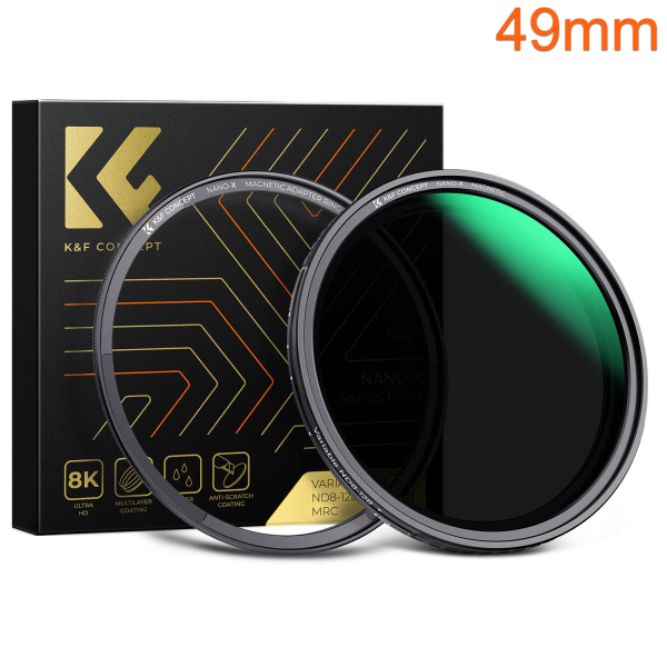 K&F 49mm Magnetic Variable ND Filter ND8-ND128 from the Nano-X Series Product Image | KF01.1973