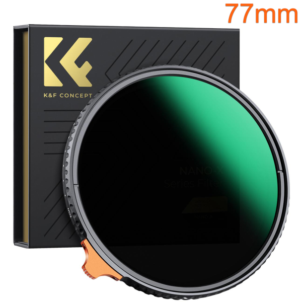 K&F 77mm Variable ND Filter (VND) ND2-ND400 Nano-X Series Product Image | KF01.1465