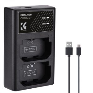 K&F USB Powered Dual Charger for Sony  FZ-100 Batteries Product Image | KF28.0010