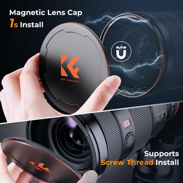 K&F Magnetic Circular Polariser (CPL) with lens cap from the Nano-X Series Features Image | Generic