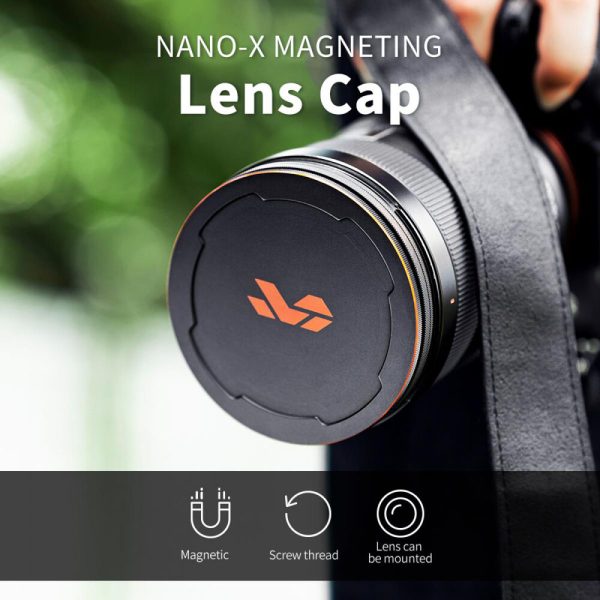 K&F Magnetic Circular Polariser (CPL) with lens cap from the Nano-X Series Image of it In Use | Generic