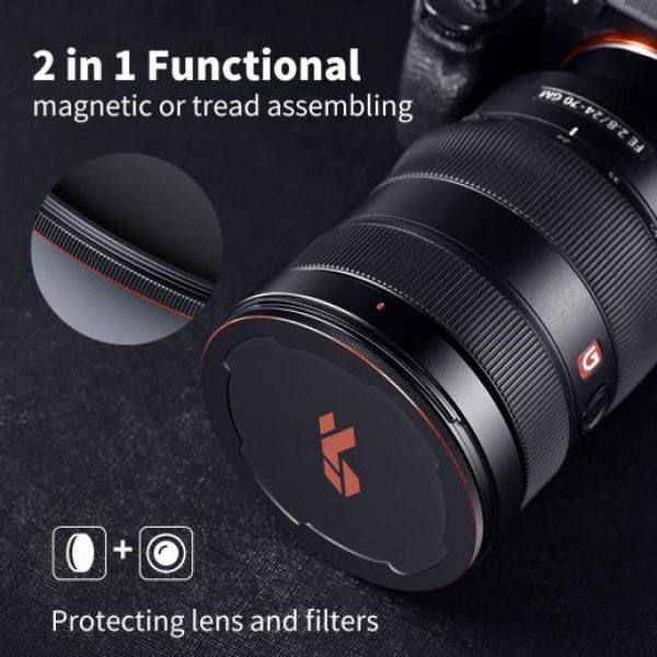 K&F Magnetic Lens Cap for the K&F Magnetic Filter Kit Systems Features Image | Generic