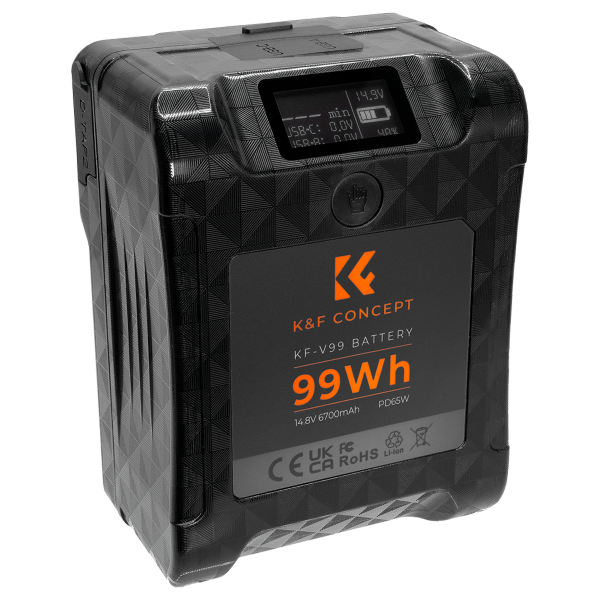 K&F Mini V-Mount Battery at 99Wh and 6700mAh Product Image | KF28.0024