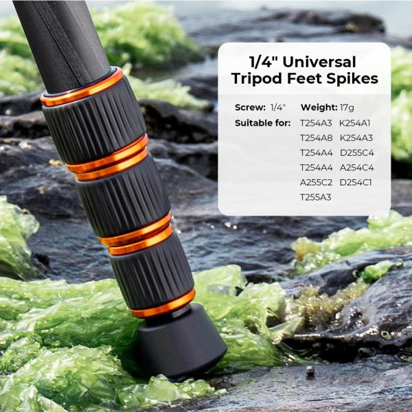 K&F 3 Pack of Replacement Tripod Feet that are Universally Compatible  Compatibility | KF31.050