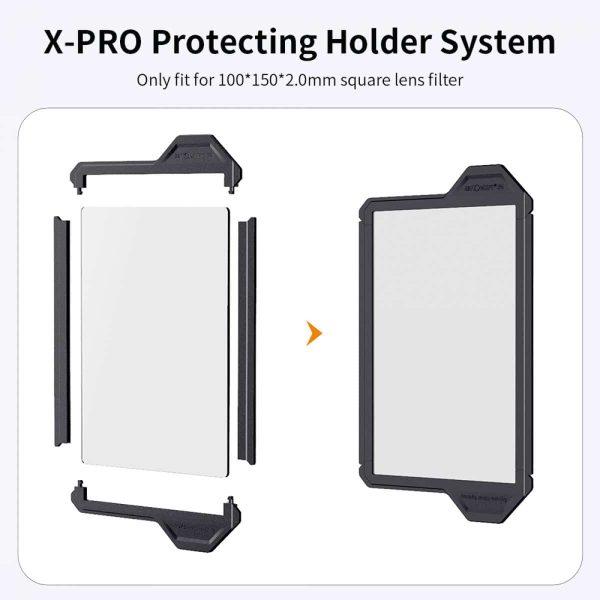 KandF X-Pro Protective Filter Frame Rectangular 10x15cm Assembly Image | KF31.039