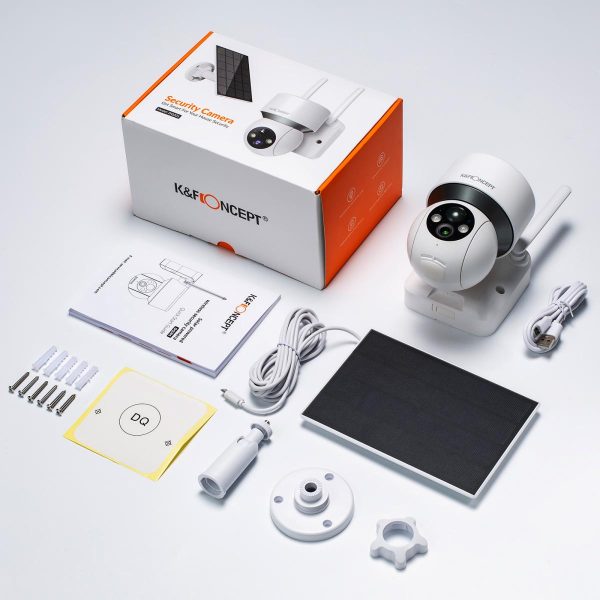 KandF Wireless Outdoor Security Camera  Product Box Contents KF50.0001