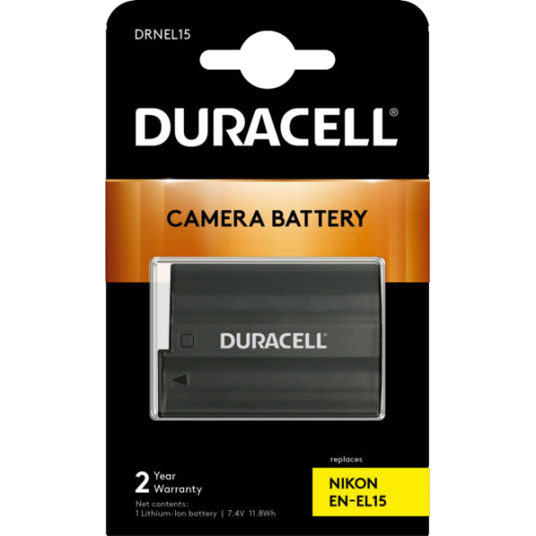 Nikon EN-EL15 Camera Battery by Duracell in Packaging | DRNEL15