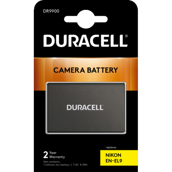 Nikon EN-EL9 Camera Battery by Duracell in Packaging | DR9900