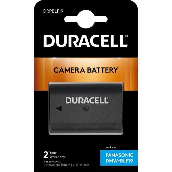 Panasonic DMW-BLF19 Camera Battery by Duracell in Packaging | DRPBLF19