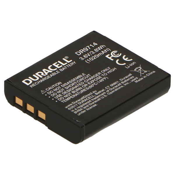 Sony NP-BG1 Camera Battery by Duracell Back View | DR9714