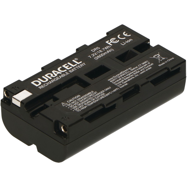 Sony NP-F550-570 Camera Battery by Duracell Back View | DR5