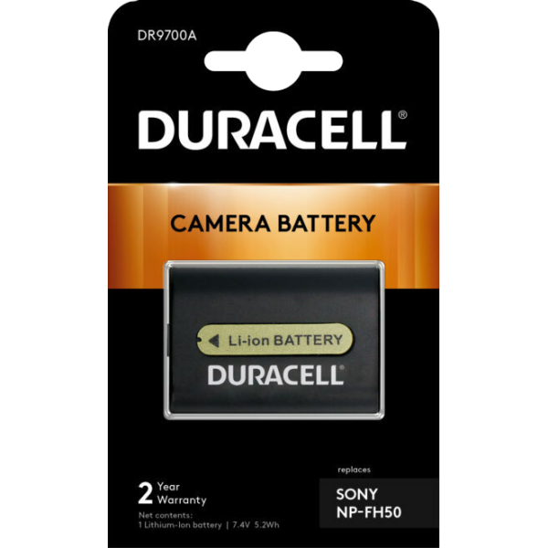 Sony NP-FH30, NP-FH40, NP-FH5 Camera Battery by Duracell in Packaging | DRSF970